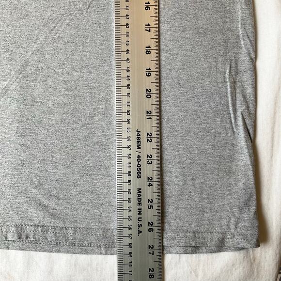 Disney Men T-shirt size L Short Sleeve Stretchy Mickey Mouse Gray - Picture 4 of 7